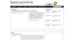 Desktop Screenshot of fitness-und-training.de